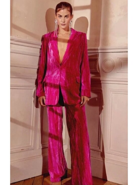 Nasty Gal Pants - Nasty Gal Velvet Pant Suit